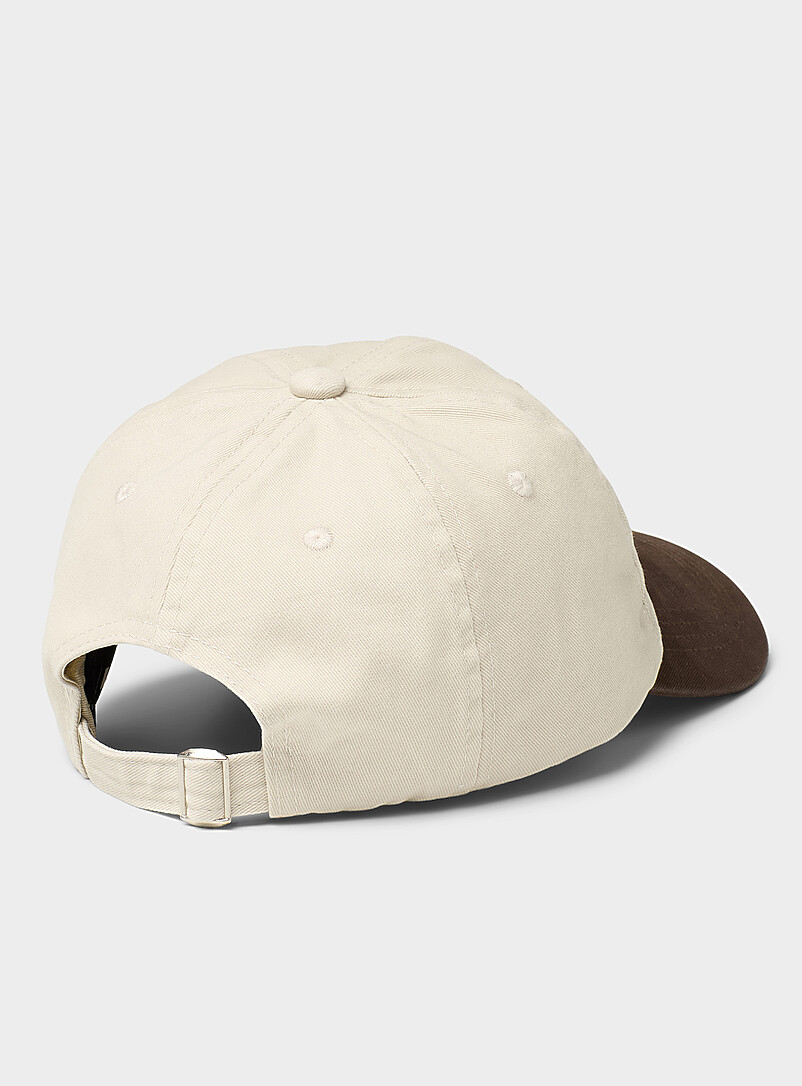 Le 31 Brown Tofino two-tone cap for men