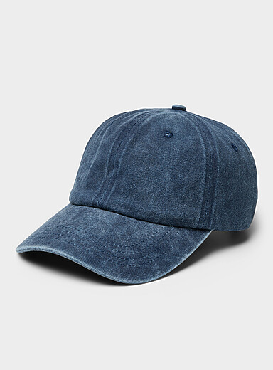 La casquette baseball denim d&eacute;lav&eacute;