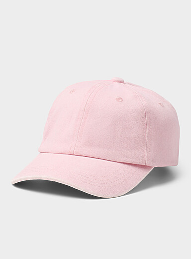 Faded denim baseball cap