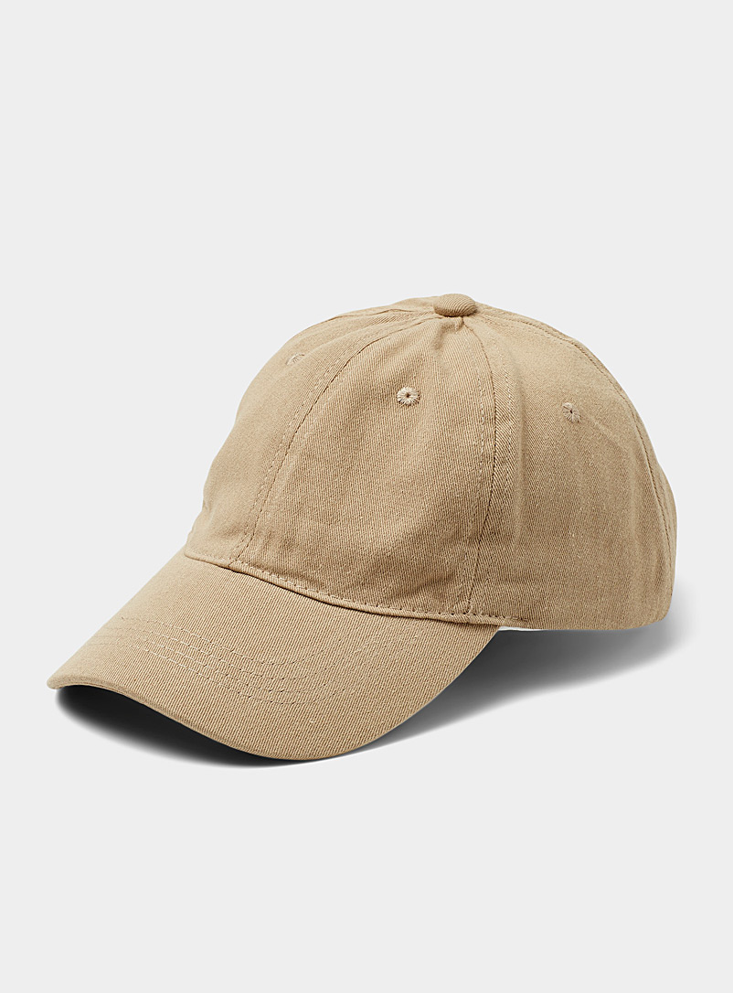 Simons Medium Brown Cotton twill cap for women