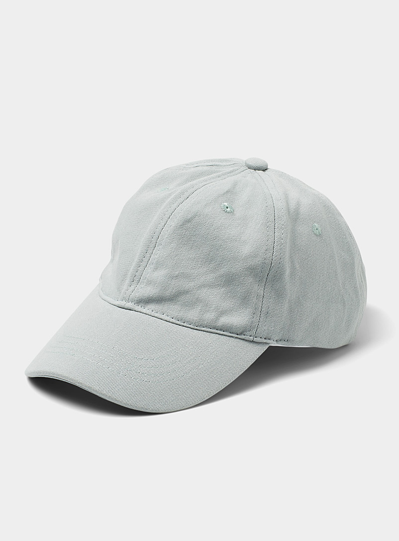 Simons Lime Green Cotton twill cap for women