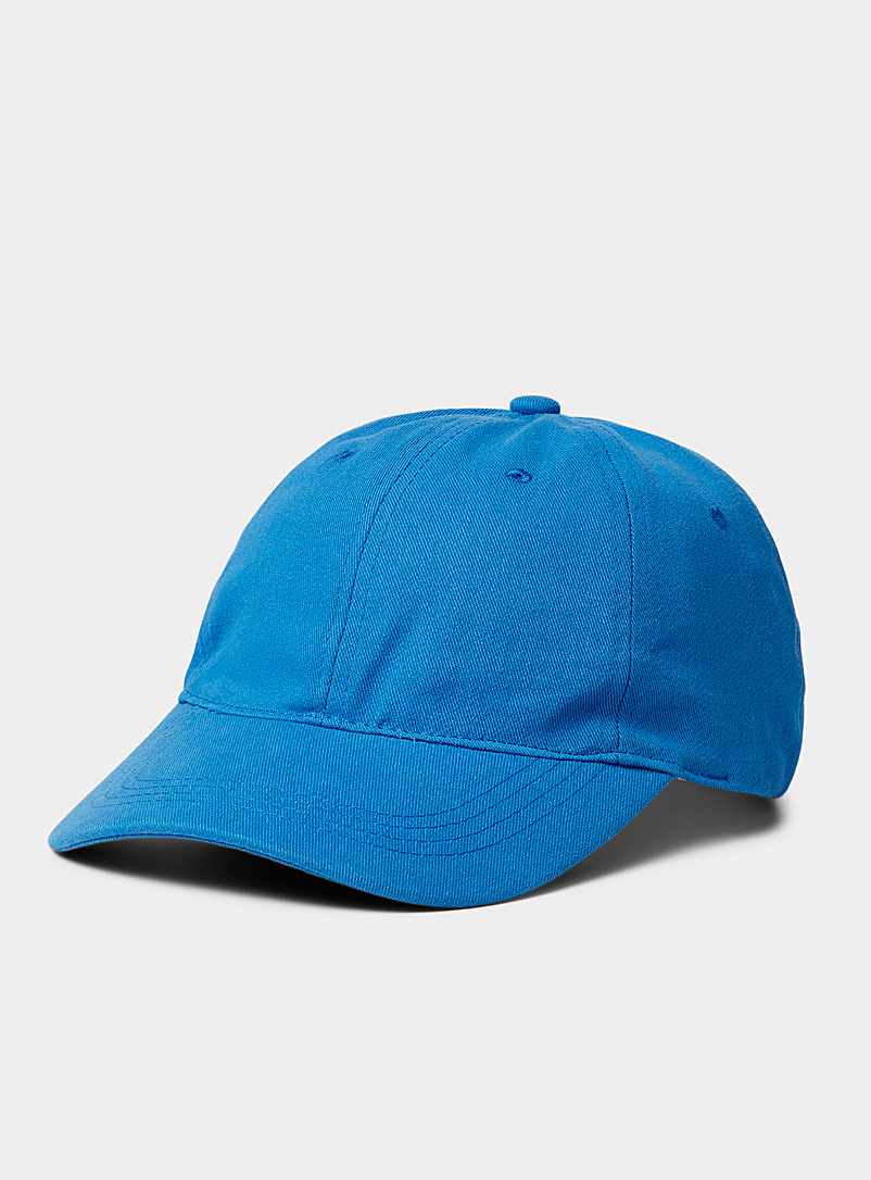 Simons Sapphire Blue Cotton twill cap for women