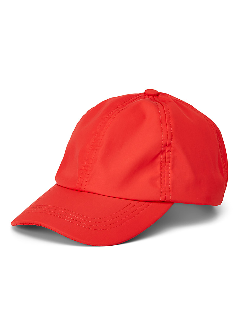 Simons Red Solid cap for women