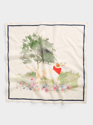 Mira dog-at-the-park large scarf <b>In support of the Mira Foundation</b>
