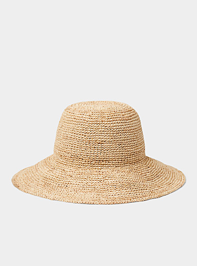 Natural straw cloche | Simons | Shop Women's Hats Online | Simons
