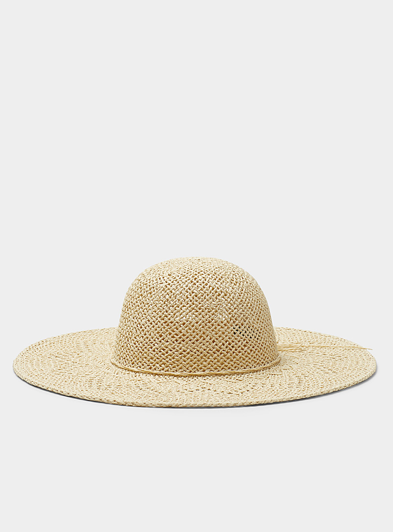 Two-tone straw wide-brimmed hat, Canadian Hat, Shop Women's Hats Online