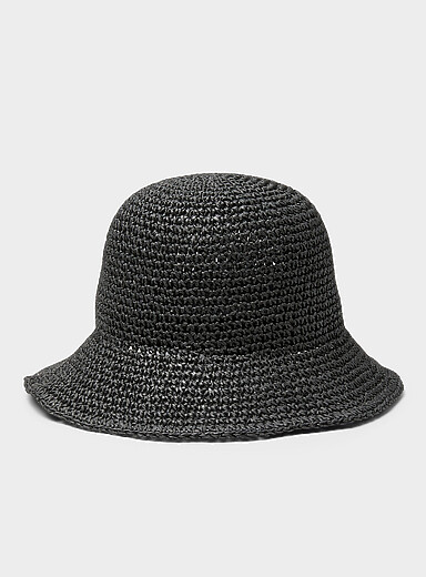 La cloche paille de papier crochet&eacute;e