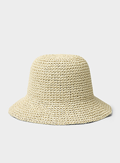 La cloche paille de papier crochet&eacute;e