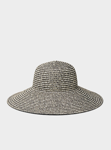 Two-tone straw hat