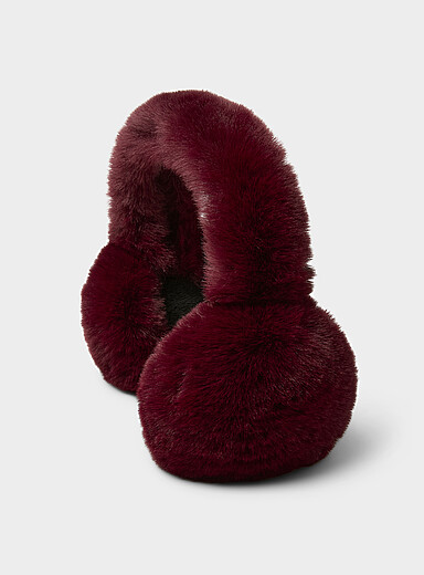 Faux-fur XL foldable ear muffs