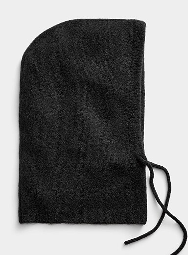 La cagoule tricot duveteux