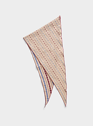 Le foulard petites fleurs pur coton