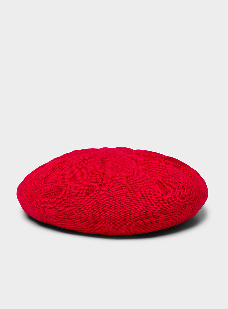 Simons Navy/Midnight Blue Lightweight 100% cotton beret for women