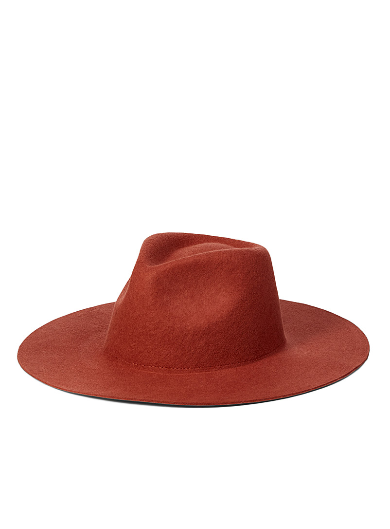 Simons Coral Soft-trim felted wool fedora for women