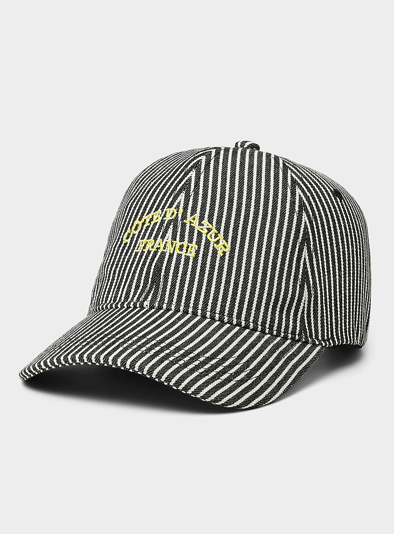 Striped Destination Baseball Cap