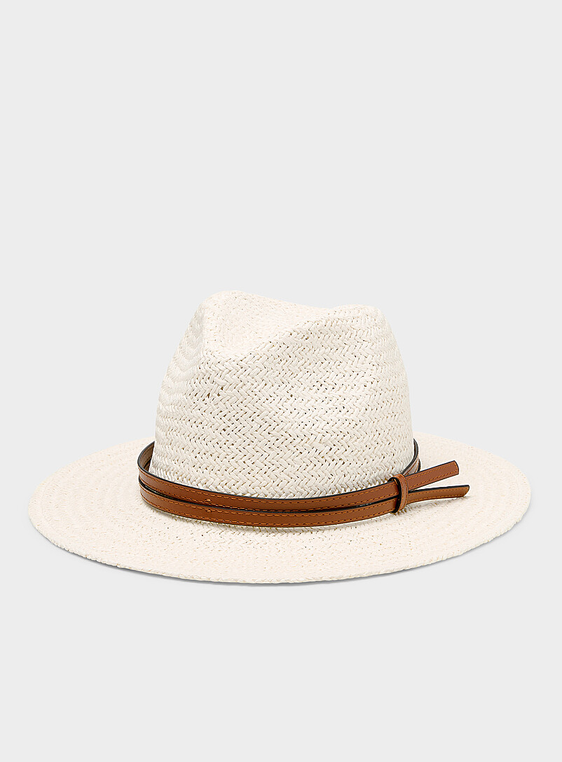 Ivory Paper Straw Fedora