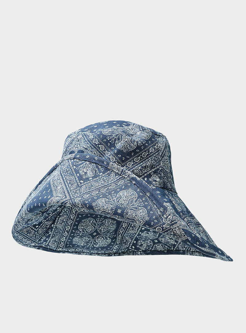 Paisley wide-brim bucket hat product image 2