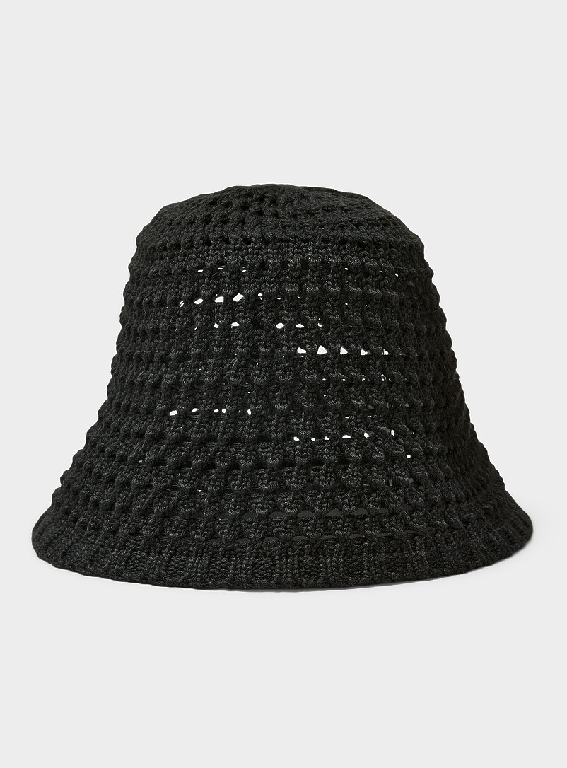 Openwork Knit Cloche