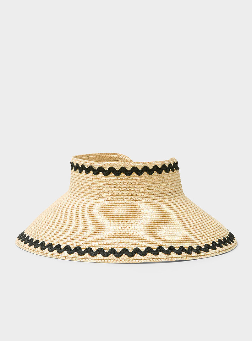 Paper Straw Scalloped Edging Visor