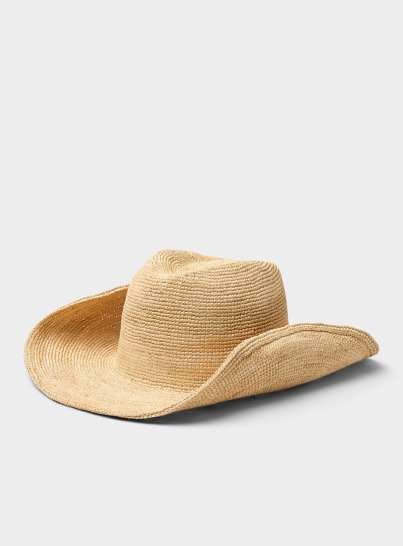 Minimalist raffia cowboy hat product image 2