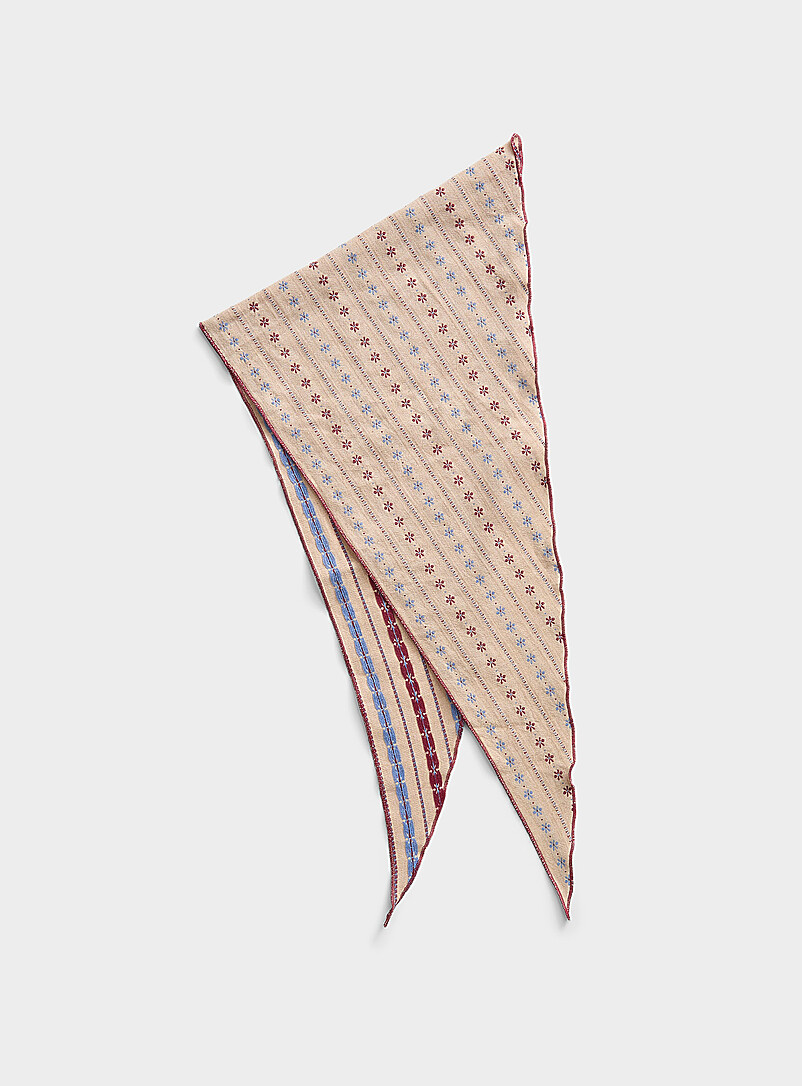Mini-flower 100% cotton scarf product image (primary)