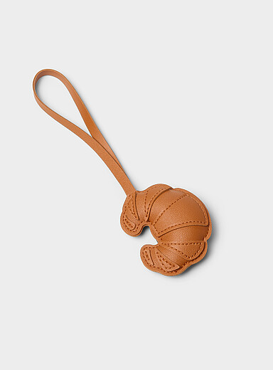 Croissant bag charm