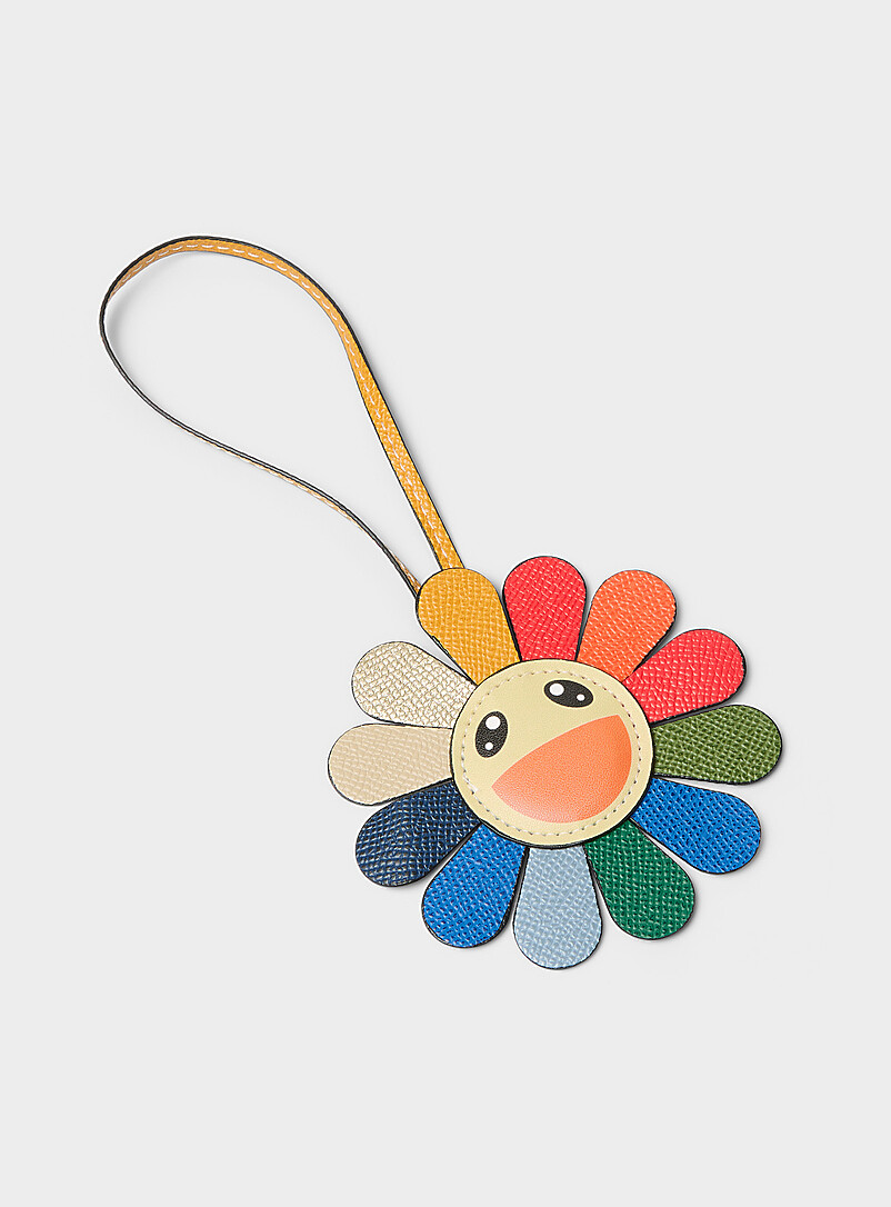 Colourful flower bag charm product image (primary)