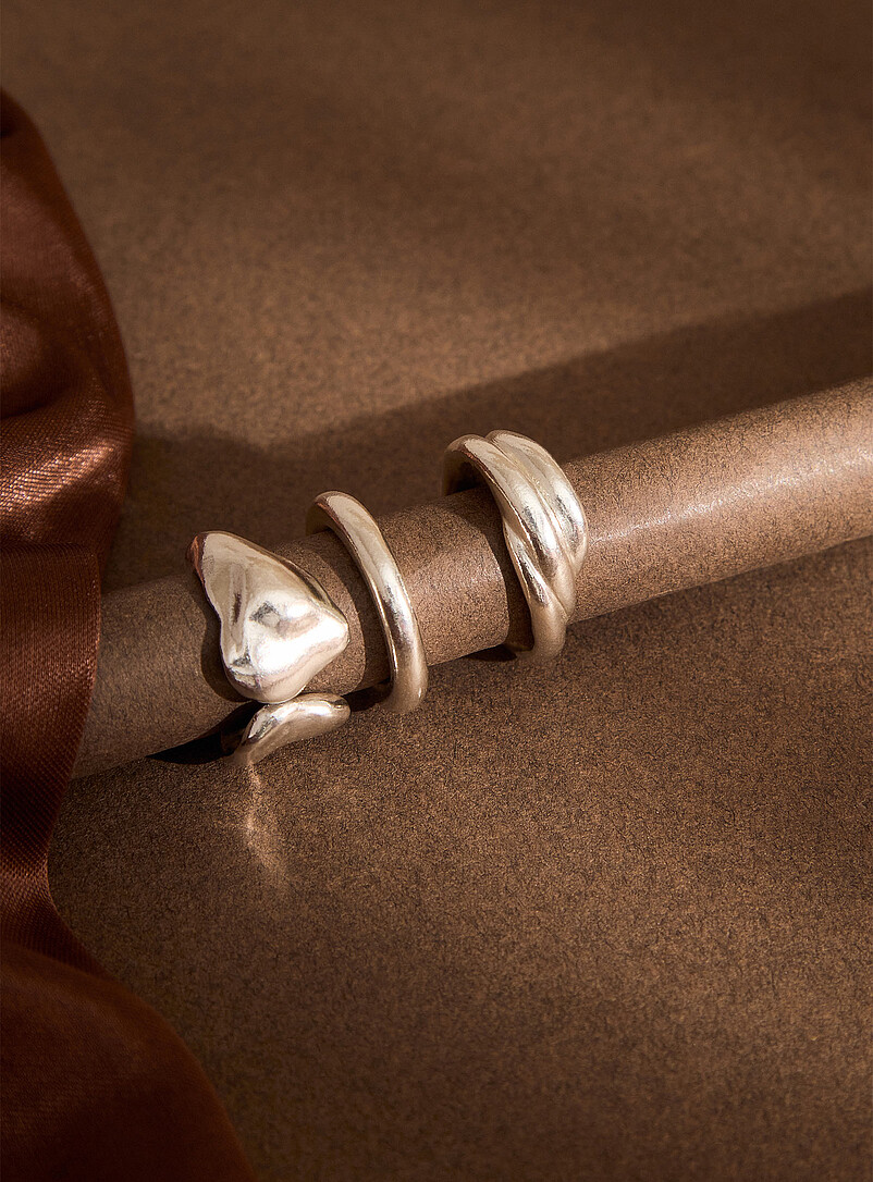 Adem Joaillerie: La bague entrelac&eacute;e argent massif Argent