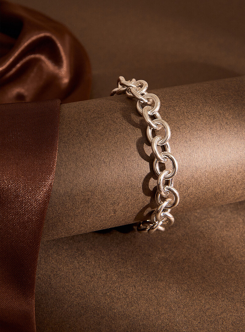 アクセサリー avalaanche silver chain bracelet Solid silver chain bracelet | Adem Joaillerie | | Simons