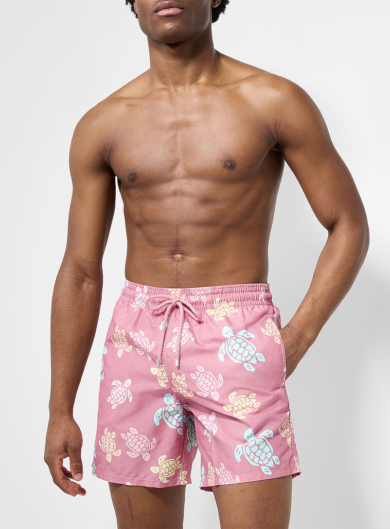 Pink Turtles Swim Trunk