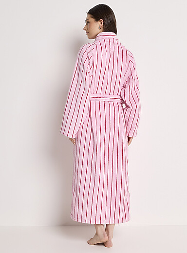Long colourful terry bathrobe product image 4