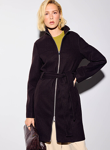 Vero Moda: Le manteau ceintur&eacute; col chemin&eacute; Brun noisette pour femme