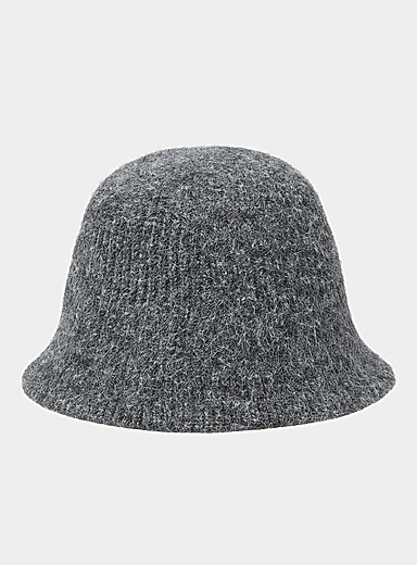 Thready rib-knit cloche