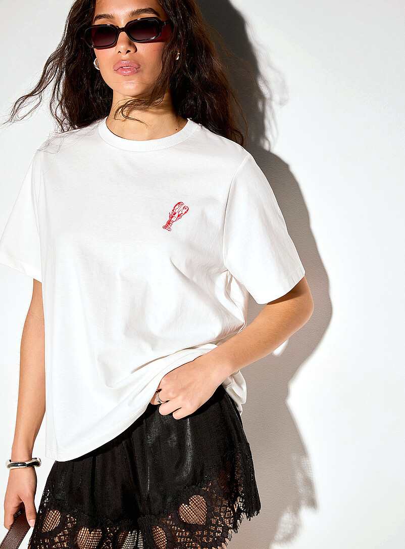 Playful print loose boxy-fit T-shirt product image 2