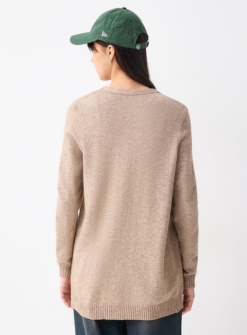 Only: Le cardigan ouvert poches plaqu&eacute;es Lesly Jaune ma&iuml;s - Vanille pour femme