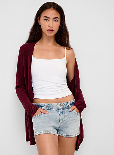 Only: Le cardigan ouvert poches plaqu&eacute;es Lesly Jaune ma&iuml;s - Vanille pour femme