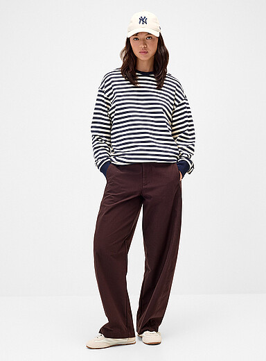 Le pantalon ballon twill uni