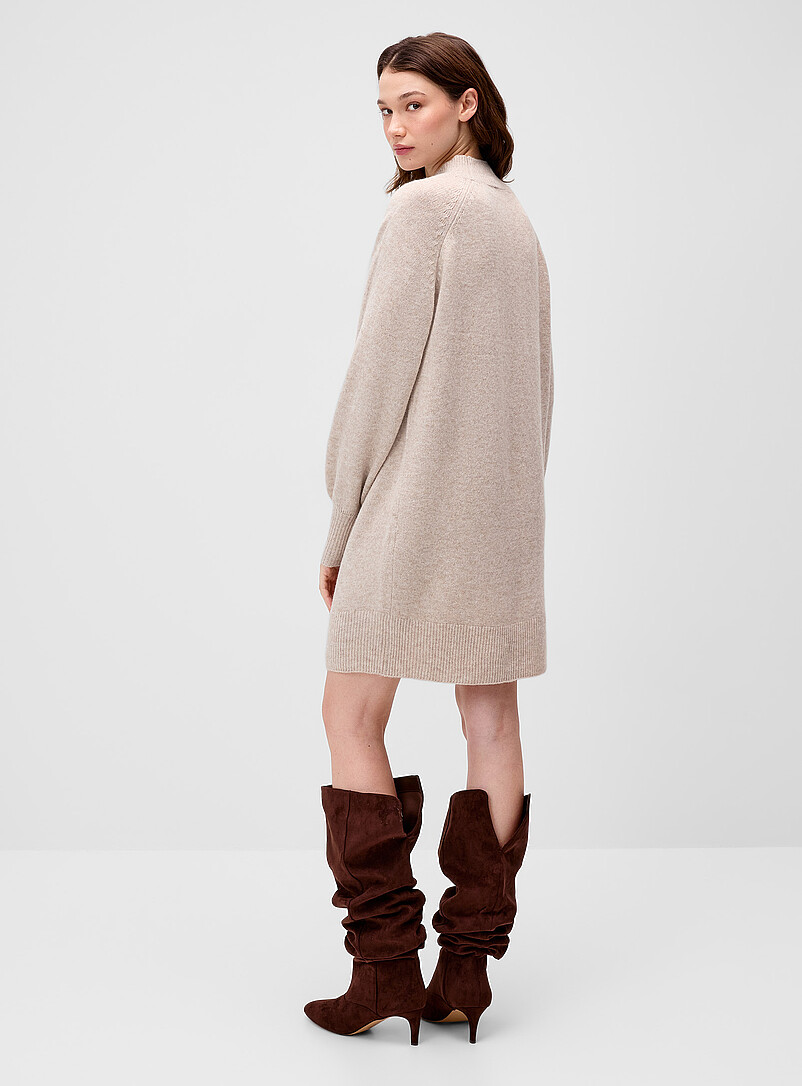 Loose knit mock-neck dress | Only | Knit | Simons