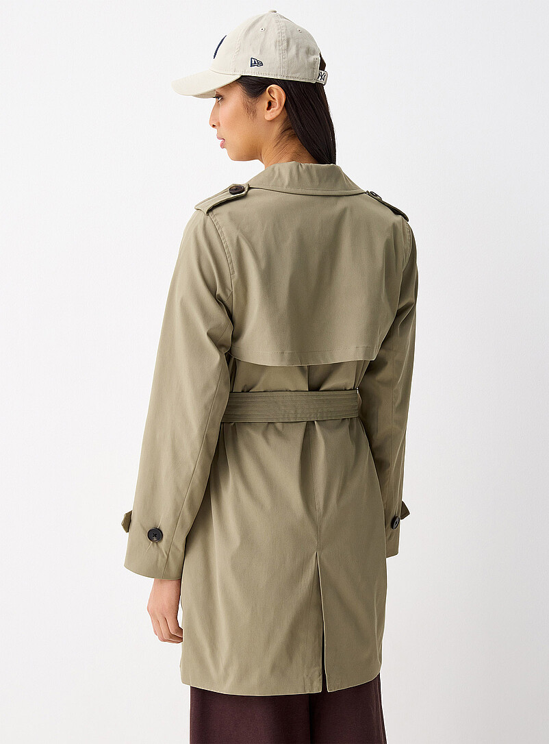 Belted double-breasted trench coat | Only | Women's Trenches Fall