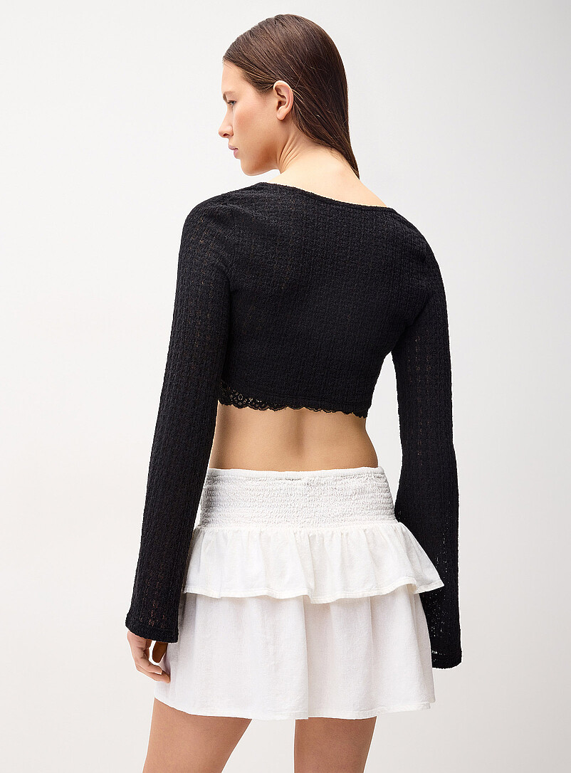Only White Smocked waist miniskirt for women