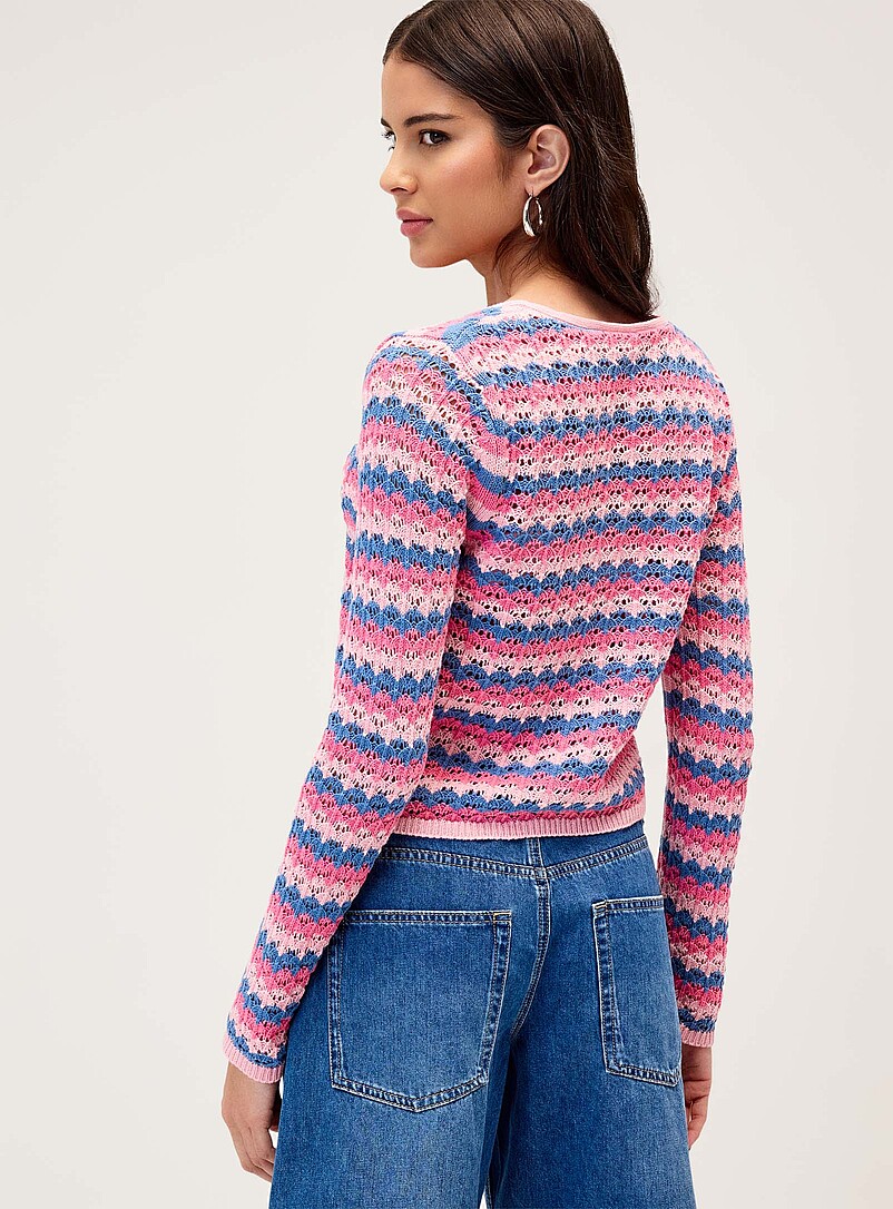 Wavy-striped cardigan product image 3