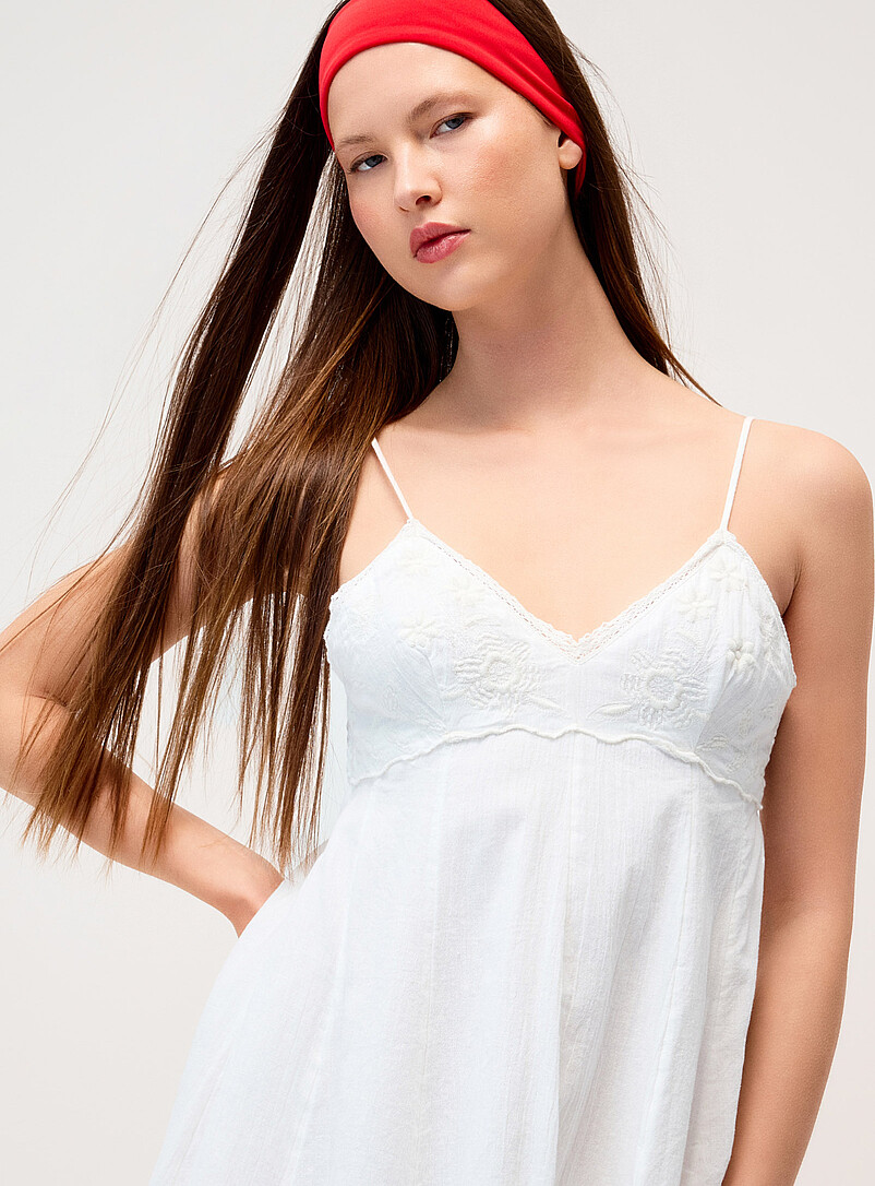 Embroidered bodice minidress product image 2