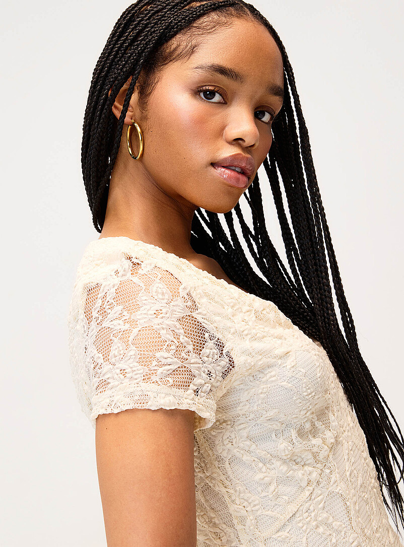 Lace V-neck minidress product image 2