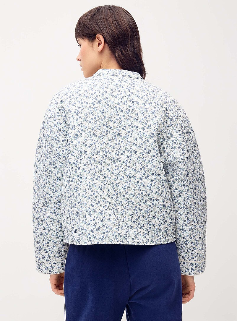 Quilted floral jacket product image 3