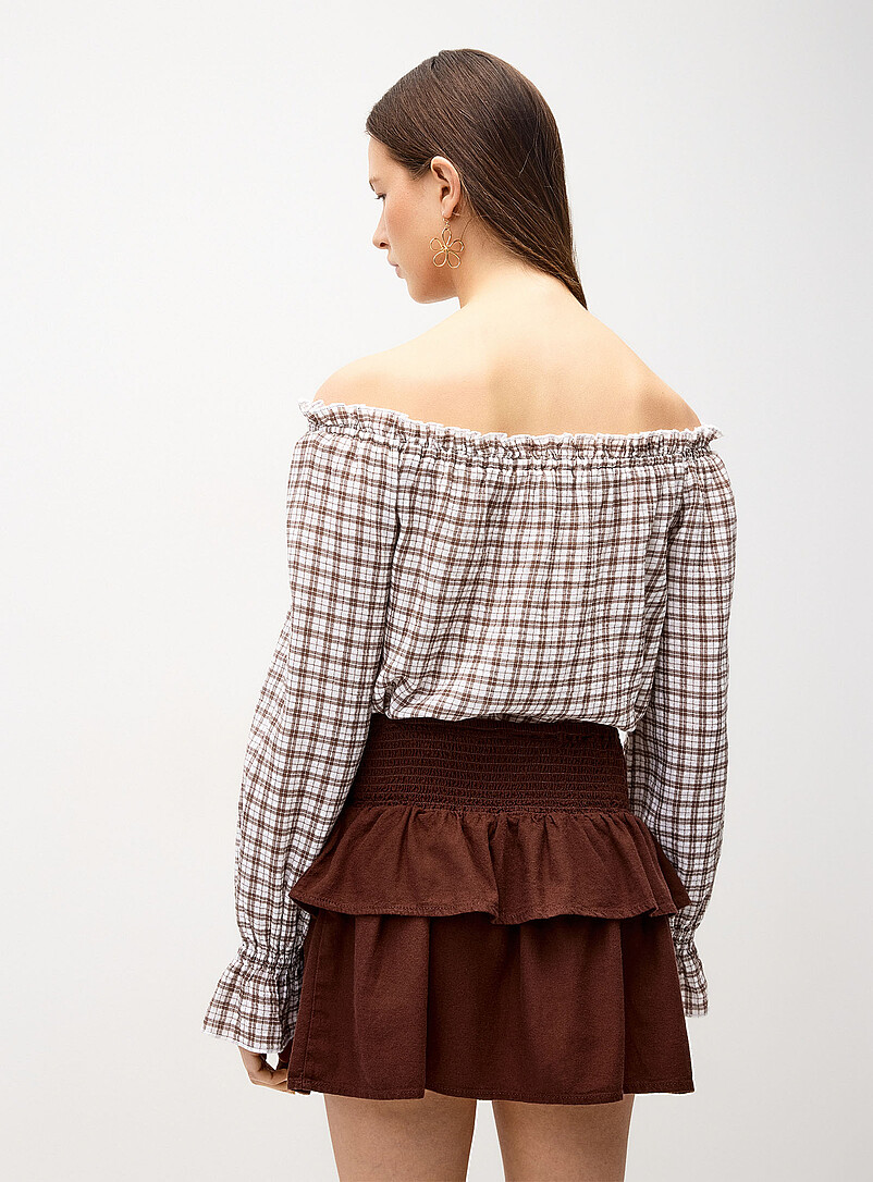 Smocked waist miniskirt product image 3