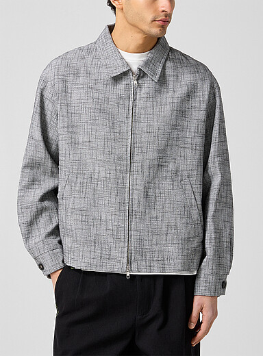 La veste zipp&eacute;e tiss&eacute;e Ohio