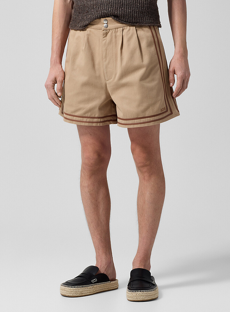 BODE Khaki/Sage/Olive Canteen contrast piping structured short for men