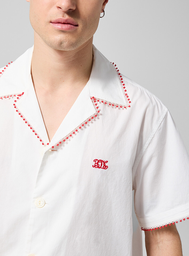 Redbud lace trim cabana shirt product image 2