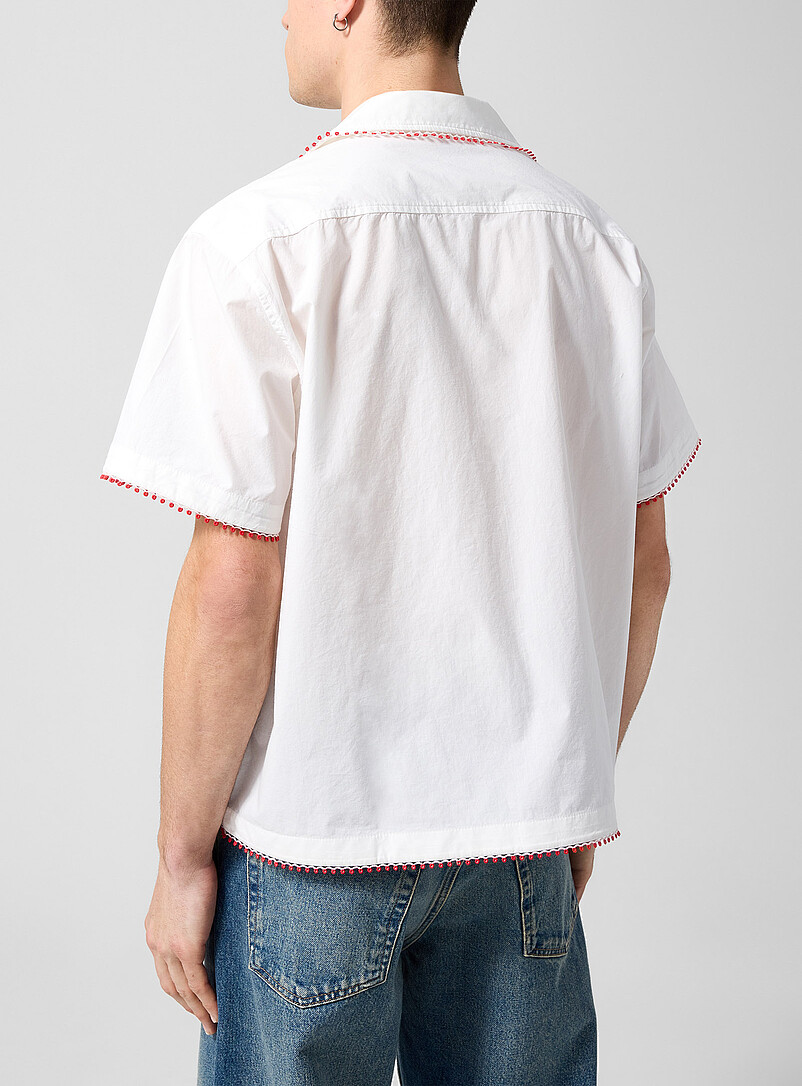 Redbud lace trim cabana shirt product image 3