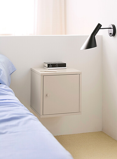 Metal wall-mounted storage cube